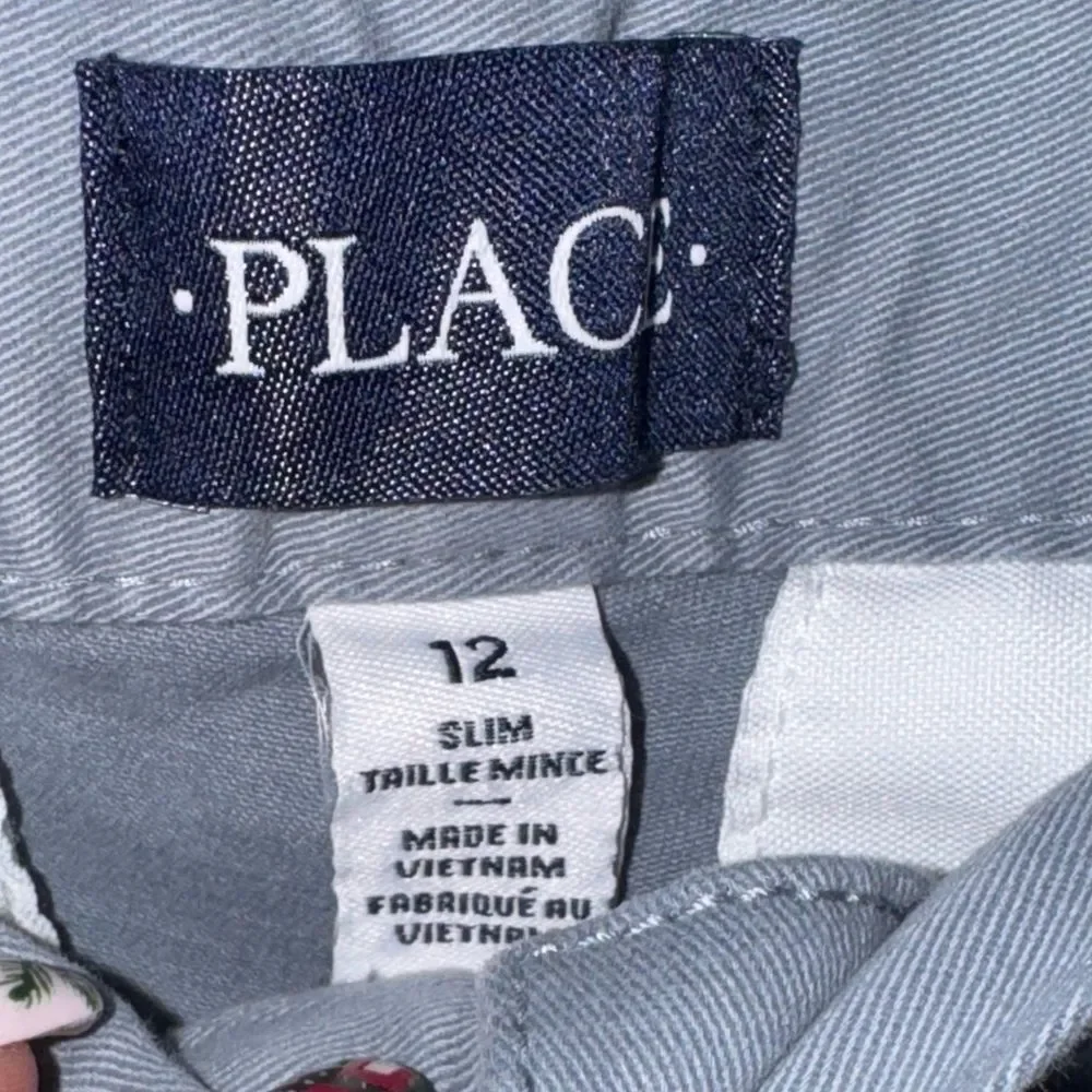 The Children's Place size 12 slim Light Blue gray Chinos pants